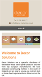 Mobile Screenshot of decor-melamine.co.uk