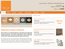 Tablet Screenshot of decor-melamine.co.uk